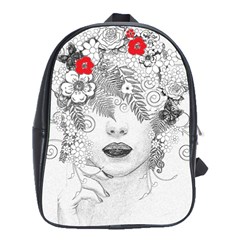 Flower Child School Bag (large) by StuffOrSomething