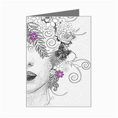Flower Child Of Hope Mini Greeting Card by FunWithFibro