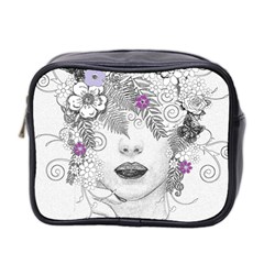 Flower Child Of Hope Mini Travel Toiletry Bag (two Sides) by FunWithFibro