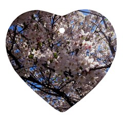 Sakura Tree Heart Ornament (two Sides) by DmitrysTravels