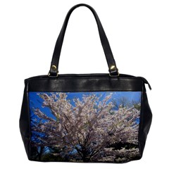 Cherry Blossoms Tree Oversize Office Handbag (one Side) by DmitrysTravels