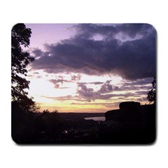  Sunset Over The Valley Large Mouse Pad (rectangle) by Majesticmountain