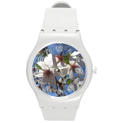 Cherry Blossoms Plastic Sport Watch (medium) by DmitrysTravels