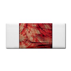 Grey And Red Hand Towel by Zuzu