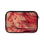 Grey And Red Apple iPad Mini Zippered Sleeve Front