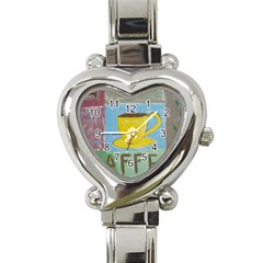 Kaffe Painting Heart Italian Charm Watch  by StuffOrSomething