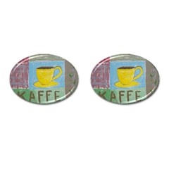 Kaffe Painting Cufflinks (oval) by StuffOrSomething