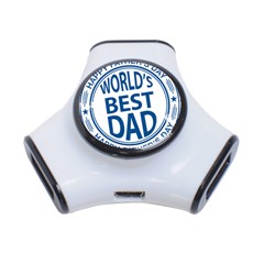 Fathers Day Rubber Stamp Effect 3 Port Usb Hub