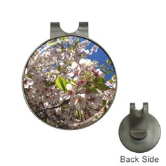 Cherry Blossoms Hat Clip With Golf Ball Marker by DmitrysTravels