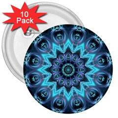 Star Connection, Abstract Cosmic Constellation 3  Button (10 Pack)