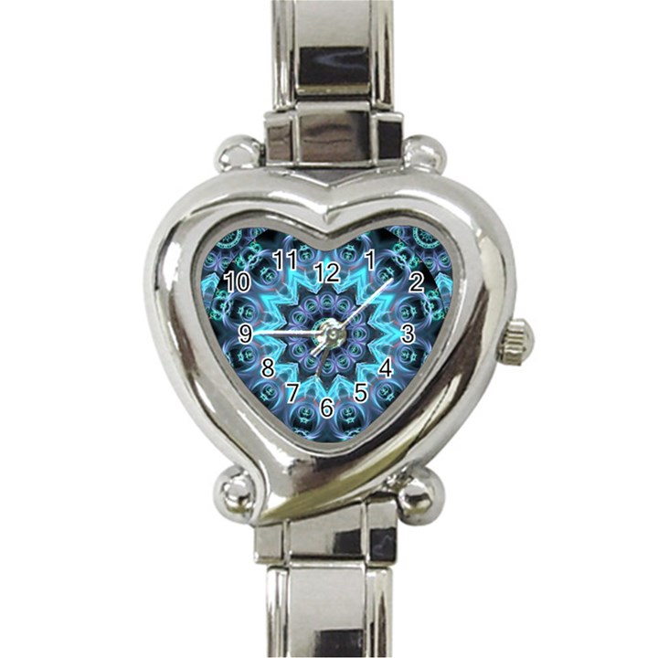 Star Connection, Abstract Cosmic Constellation Heart Italian Charm Watch 