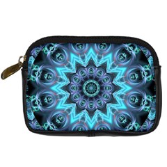 Star Connection, Abstract Cosmic Constellation Digital Camera Leather Case by DianeClancy