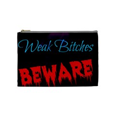 Beware Cosmetic Bag (medium) by Pannellgirlinc