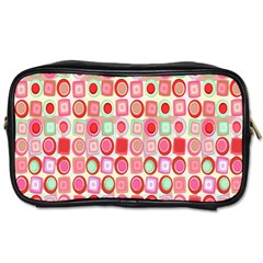 Far Out Geometrics Travel Toiletry Bag (two Sides)