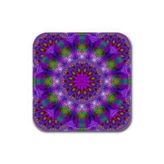 Rainbow At Dusk, Abstract Star Of Light Drink Coasters 4 Pack (square) by DianeClancy