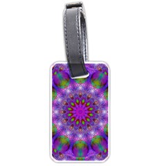 Rainbow At Dusk, Abstract Star Of Light Luggage Tag (one Side) by DianeClancy