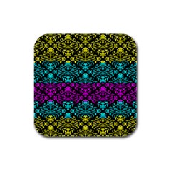 Cmyk Damask Flourish Pattern Drink Coasters 4 Pack (square) by DDesigns