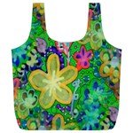 Beautiful Flower Power Batik Reusable Bag (XL) Front