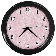 Elegant Vintage Paisley  Wall Clock (black) by StuffOrSomething