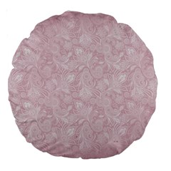 Elegant Vintage Paisley  18  Premium Round Cushion 