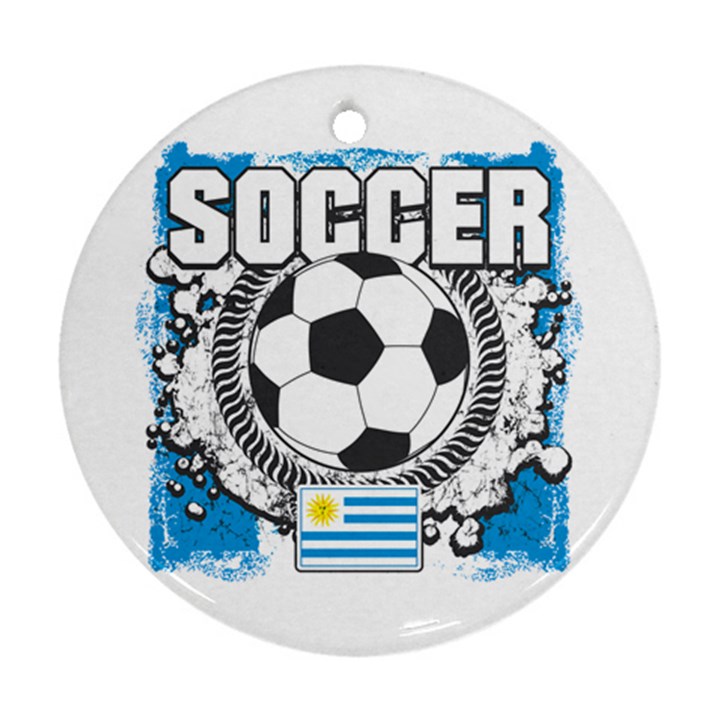 Soccer Uruguay Ornament (Round)