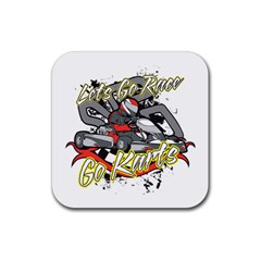 Lets Race Go Karts Rubber Coaster (square) by MegaSportsFan