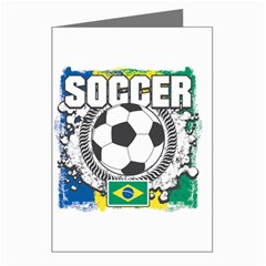 Soccer Brazil Greeting Cards (Pkg of 8)