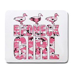 Redneck Girl Pink Camouflage Ducks Large Mouse Pad (rectangle) by RedneckGifts