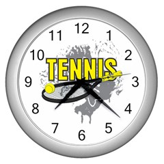 Tennis Wall Clock (silver)