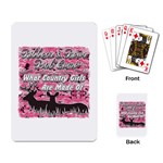 Ribbons Bows Pink Camo Are What Country Girls Made Playing Cards Single Design Back