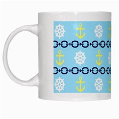 Anchors & Boat Wheels White Coffee Mug by StuffOrSomething