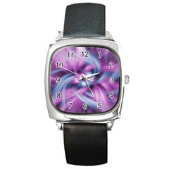 Mixed Pain Signals Square Leather Watch by FunWithFibro