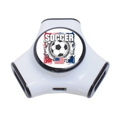 Soccer United States Of America 3-port Usb Hub by MegaSportsFan