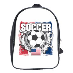 Soccer United States Of America School Bag (xl) by MegaSportsFan
