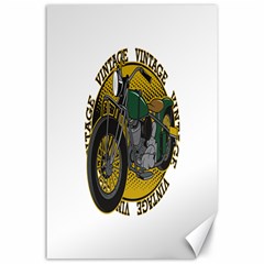 Vintage Style Motorcycle Canvas 24  X 36  by creationsbytom