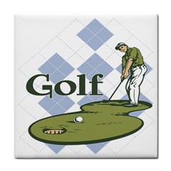 Classic Golf Tile Coaster