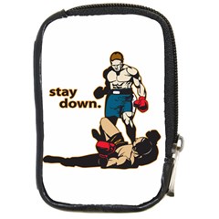 Stay Down Boxing Compact Camera Leather Case by MegaSportsFan