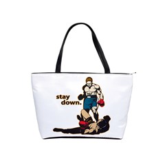 Stay Down Boxing Classic Shoulder Handbag by MegaSportsFan