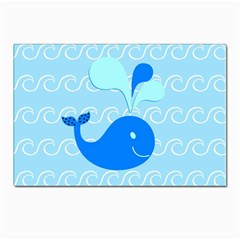 Playing In The Waves Postcard 4 x 6  (10 Pack)