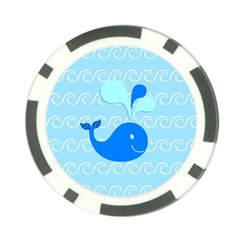 Playing In The Waves Poker Chip by StuffOrSomething