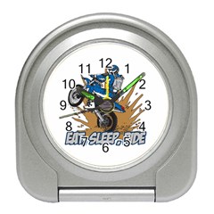 Eat Sleep Ride Motocross Travel Alarm Clock