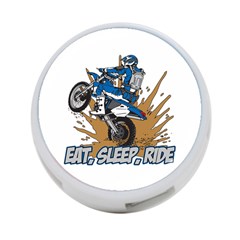 Eat Sleep Ride Motocross 4-port Usb Hub (two Sides) by MegaSportsFan