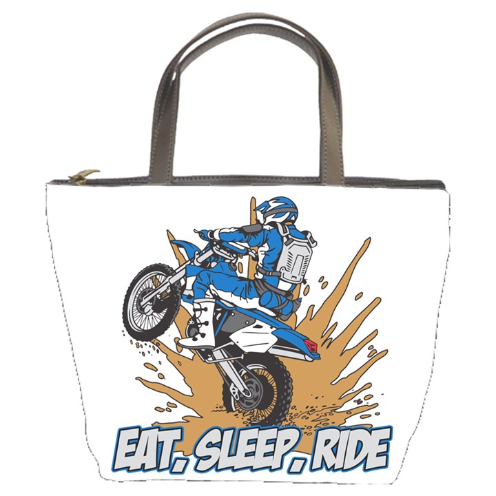 Eat Sleep Ride Motocross Bucket Bag