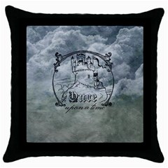 Once Upon A Time Black Throw Pillow Case by StuffOrSomething