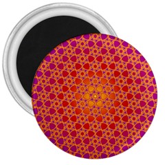 Radial Flower 3  Button Magnet by SaraThePixelPixie