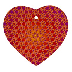 Radial Flower Heart Ornament