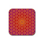 Radial Flower Drink Coaster (Square)