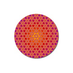 Radial Flower Magnet 3  (round) by SaraThePixelPixie