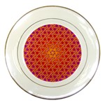 Radial Flower Porcelain Display Plate