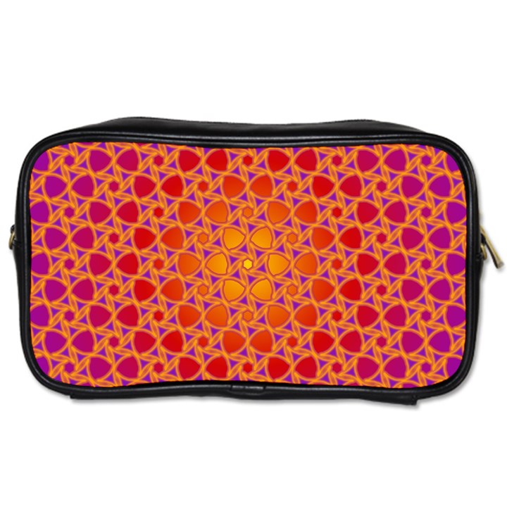 Radial Flower Travel Toiletry Bag (Two Sides)